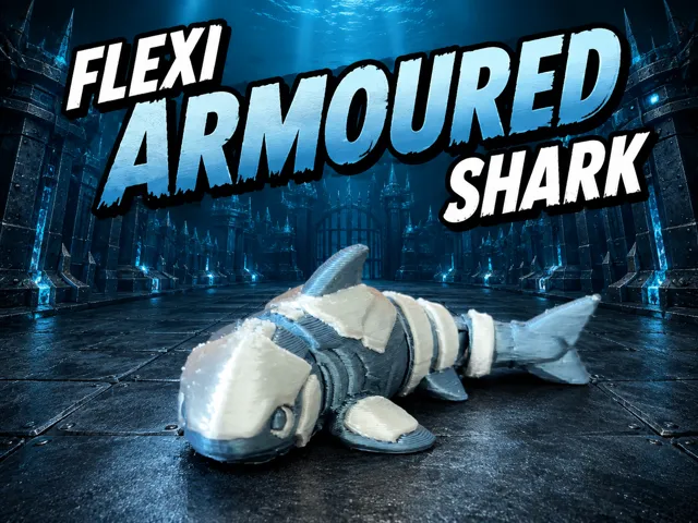 Flexi Armoured Shark, cute Articulated animal