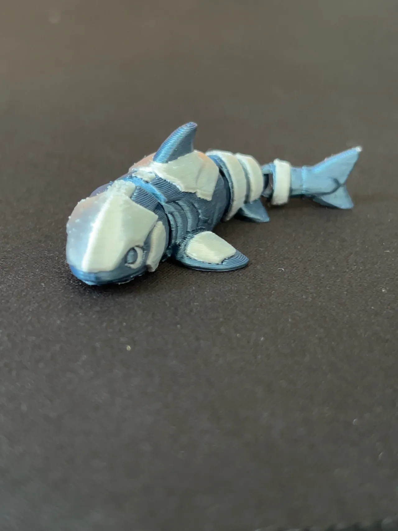 Flexi Armoured Shark, cute Articulated animal view 2