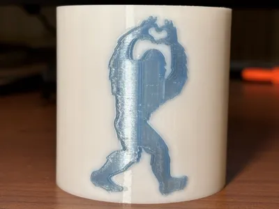 Multicolor Compatible Bigfoot Heart Cup