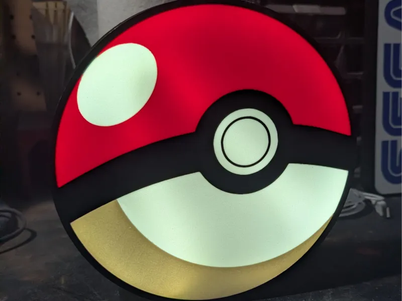 Poke Ball Light Box