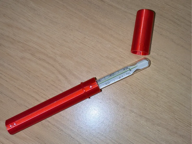 Old thermometer case