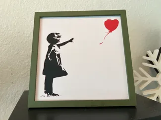 Banksy "Mädchen mit Ballon" Hueforge