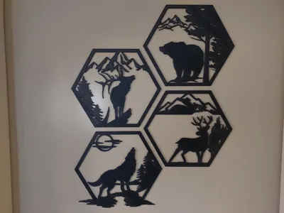 Hexagon Wall Art - Art - PLA - 3D printed product - фото 24