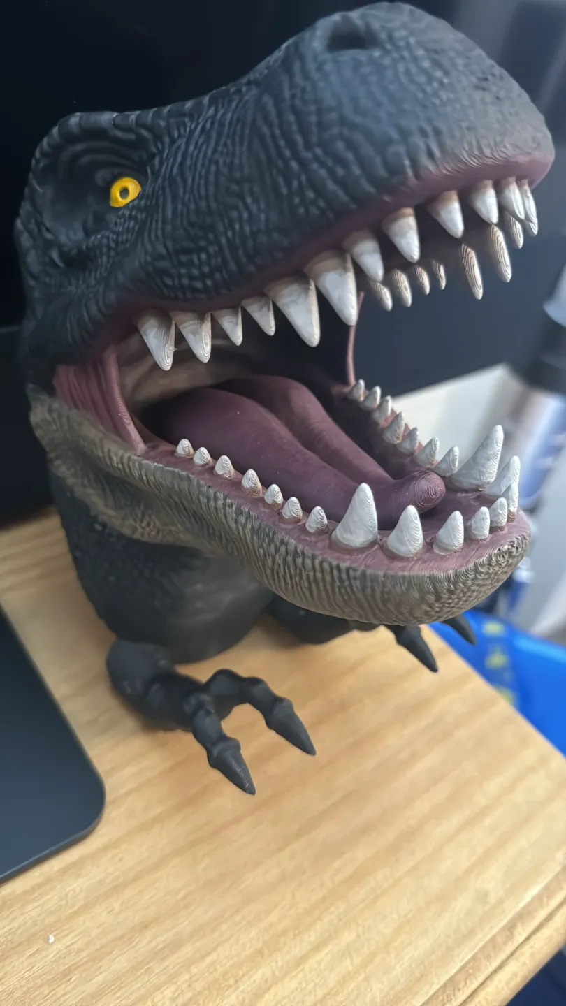 TRex (Head & Arms) Wallmounted by Shambolic MakerWorld