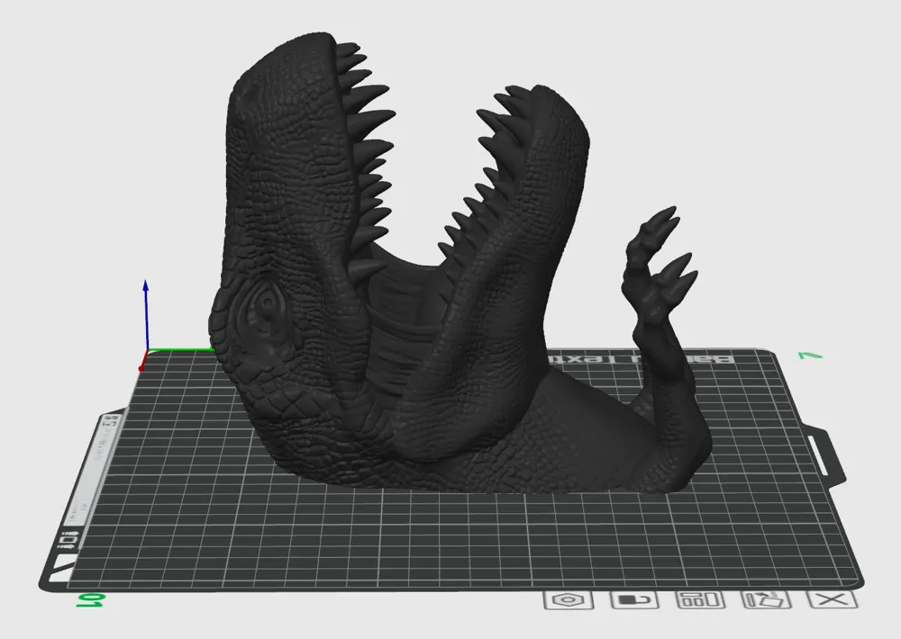 TRex (Head & Arms) Wallmounted by Shambolic MakerWorld
