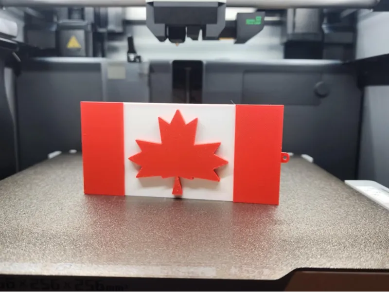 3d Canada Flag Keychain 