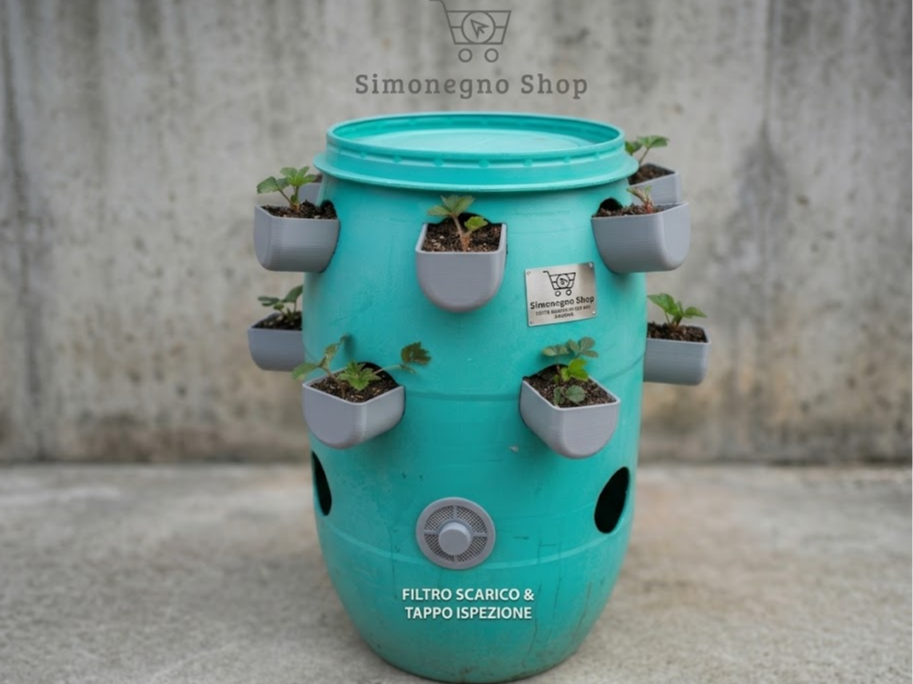 Vertical Strawberry Barrel Supporti Orto Verticale
