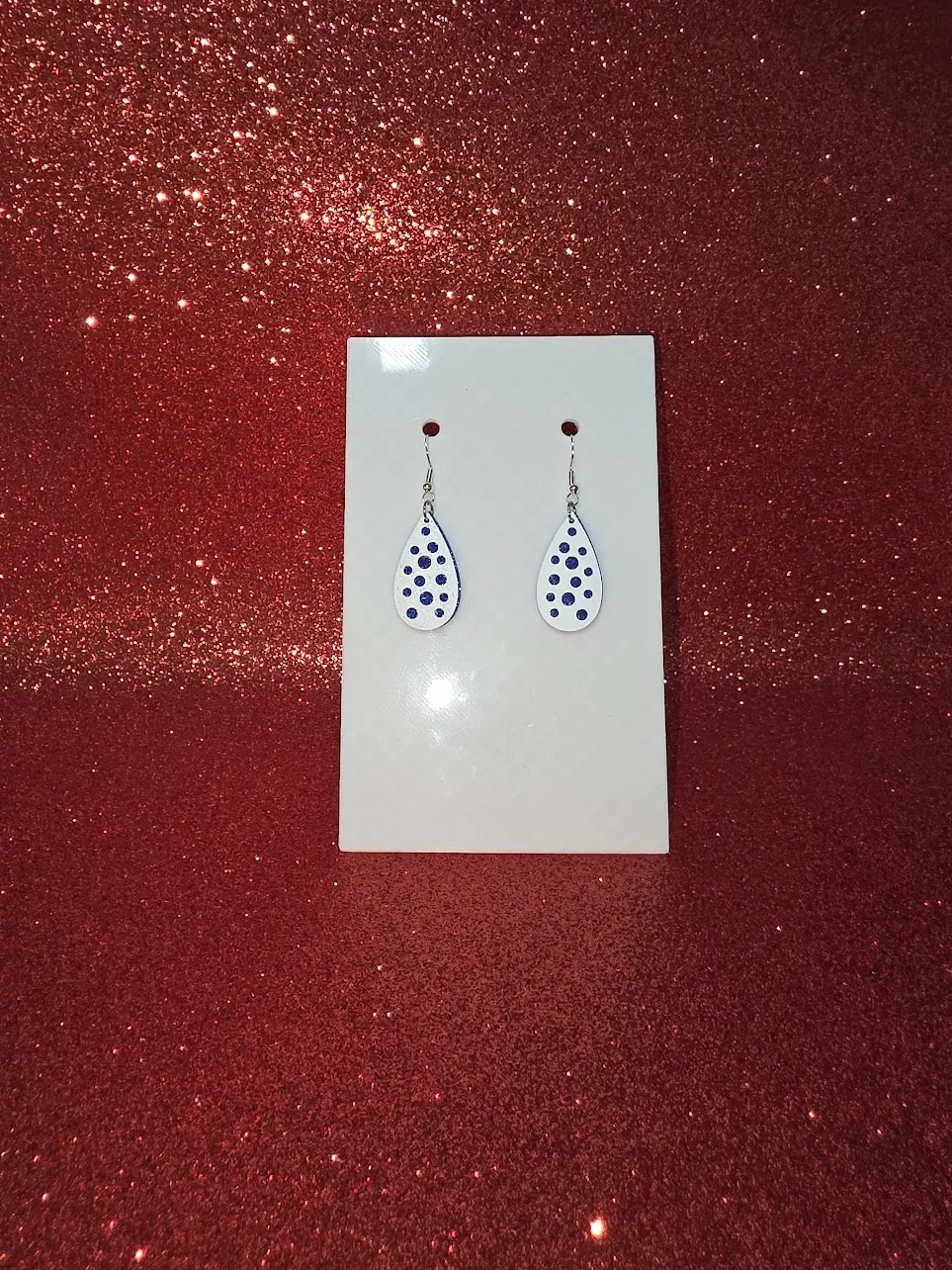 Drop with holes earrings view 2