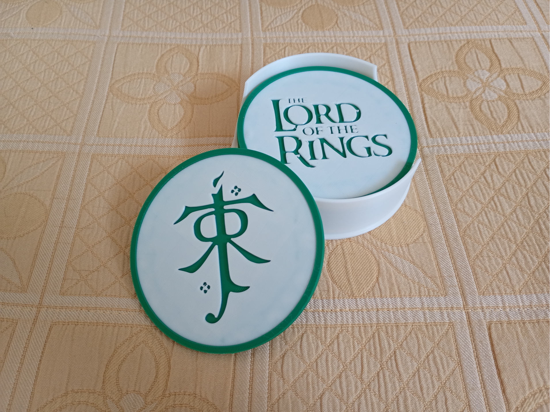 Bases para Copos Tema Lórien - O Senhor dos Anéis 3D model