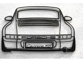 Porsche 911 Carrera 964 Rear Silhouette