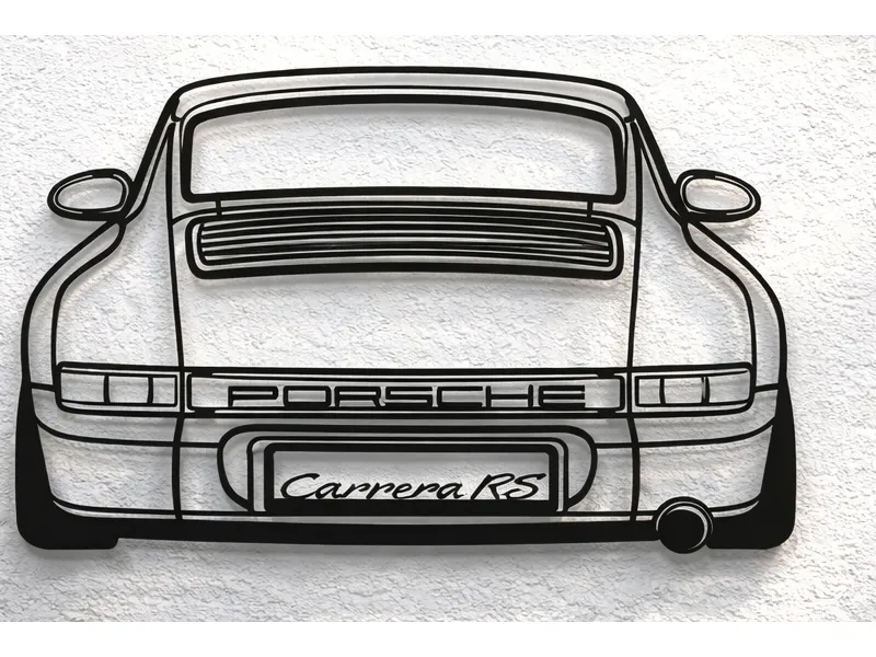 Porsche 911 Carrera 964 Rear Silhouette