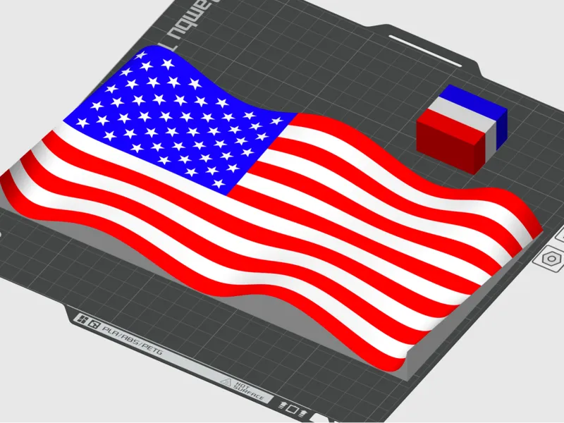 Wavy American Flag