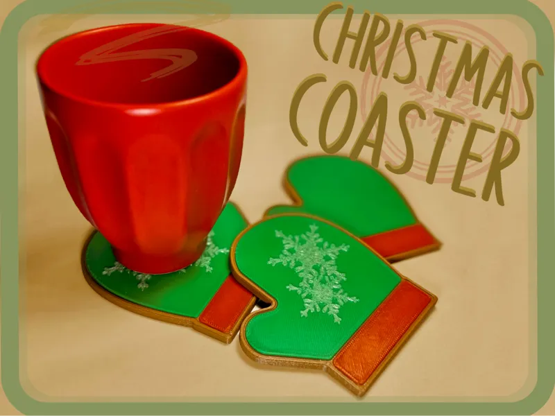 Christmas Coaster - Glove