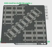 Full bed, 1 S32 double, 2x S16 Normal and 2X S8 Half 