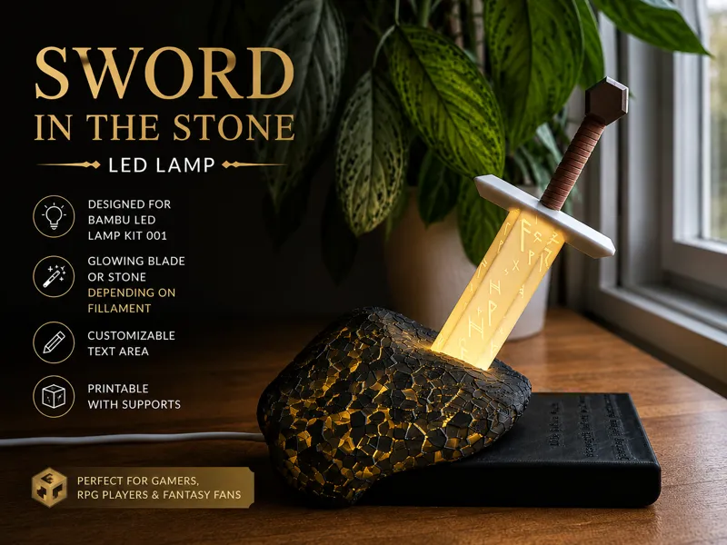 Sword in the Stone LED Lamp