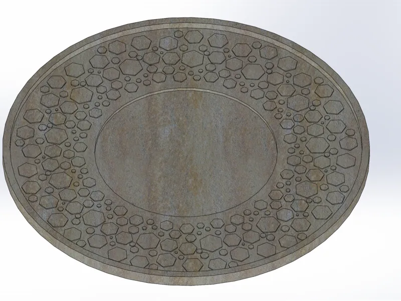 Planter Saucer - Stone Texture