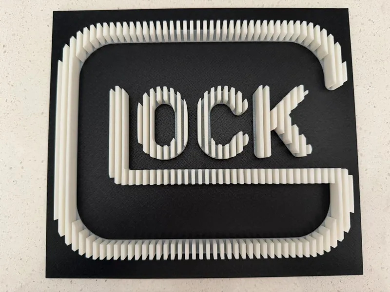 Gun Logo Layered Art