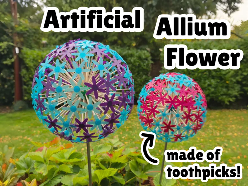 Artificial Allium Flower – 3D Printable Kit