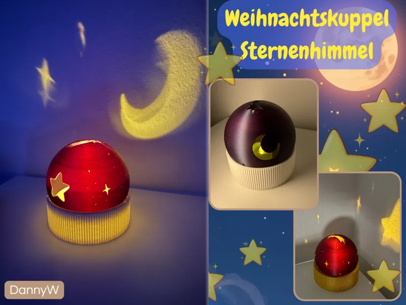 Weihnachtskuppel Sternenhimmel