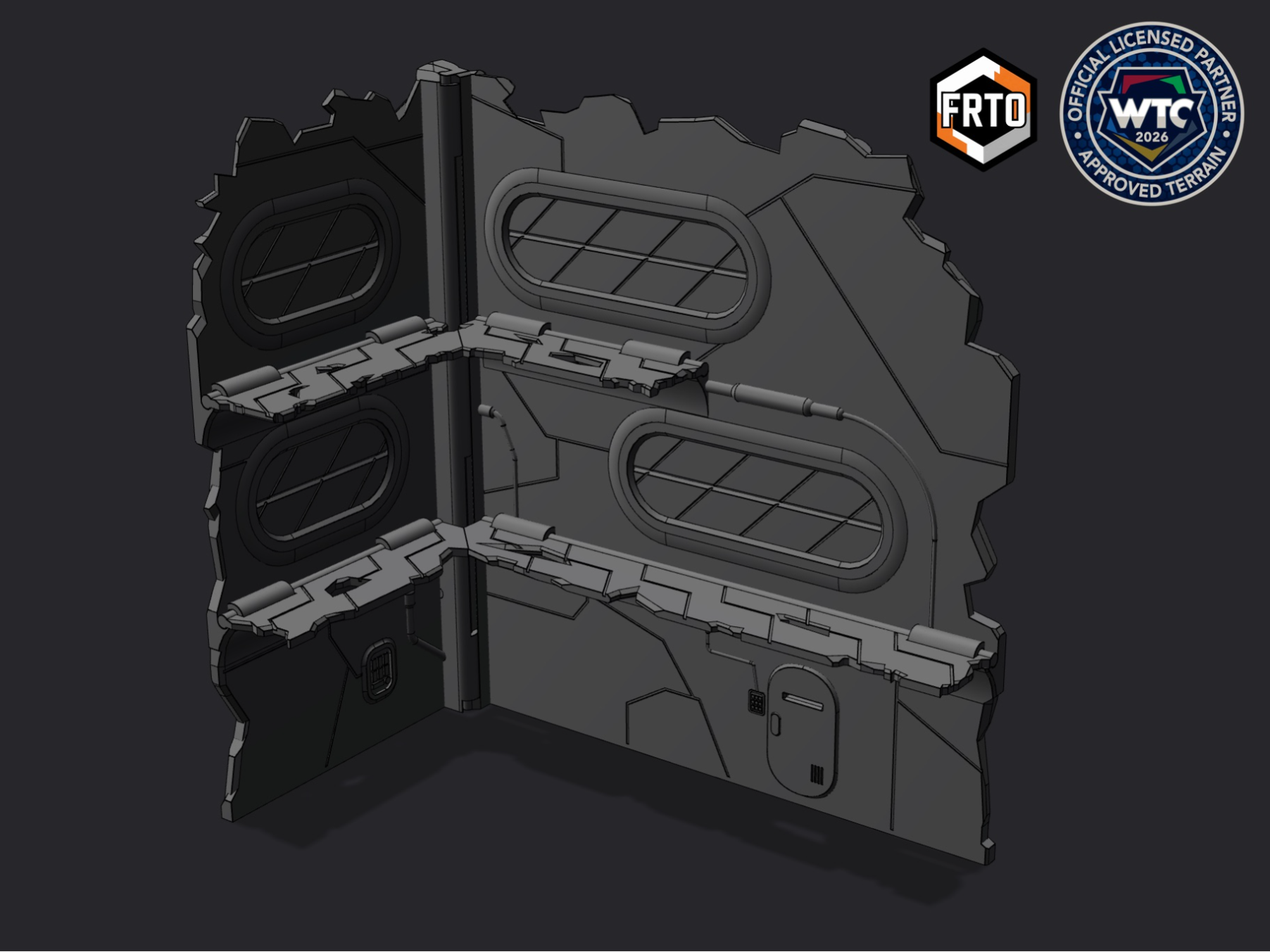 WTC Foldable Destroyed Terrain - THREE STOREY RUIN
