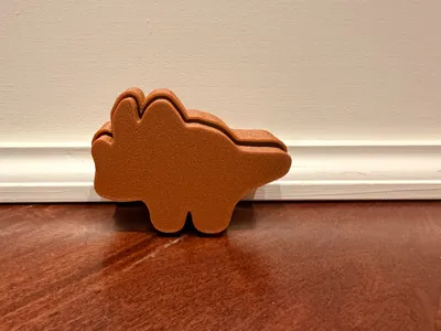 Triceratops Dino Nugget Fidget Clicker