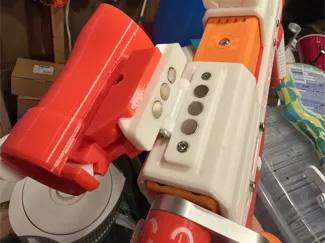 Picatinny hinge for Nerf Smiley