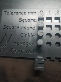 Plaque de test de tolérances d'impression — photo 4