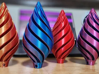 Beautiful Christmas Ornaments - Spiral, Easy Print