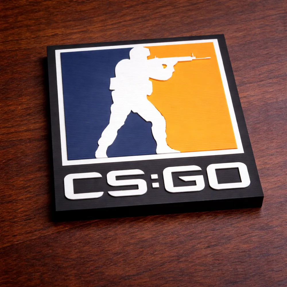 CS-GO Logo 4 Colors - Free 3D Print Model - MakerWorld