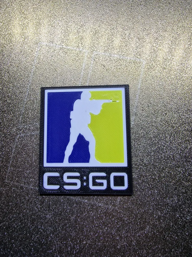 CS-GO Logo 4 Colors - Free 3D Print Model - MakerWorld