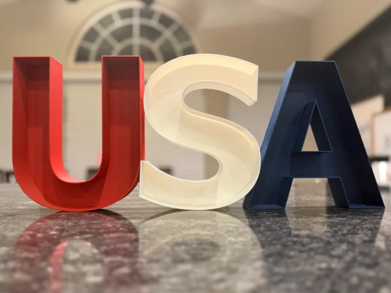USA Patriotic Letter Boxes