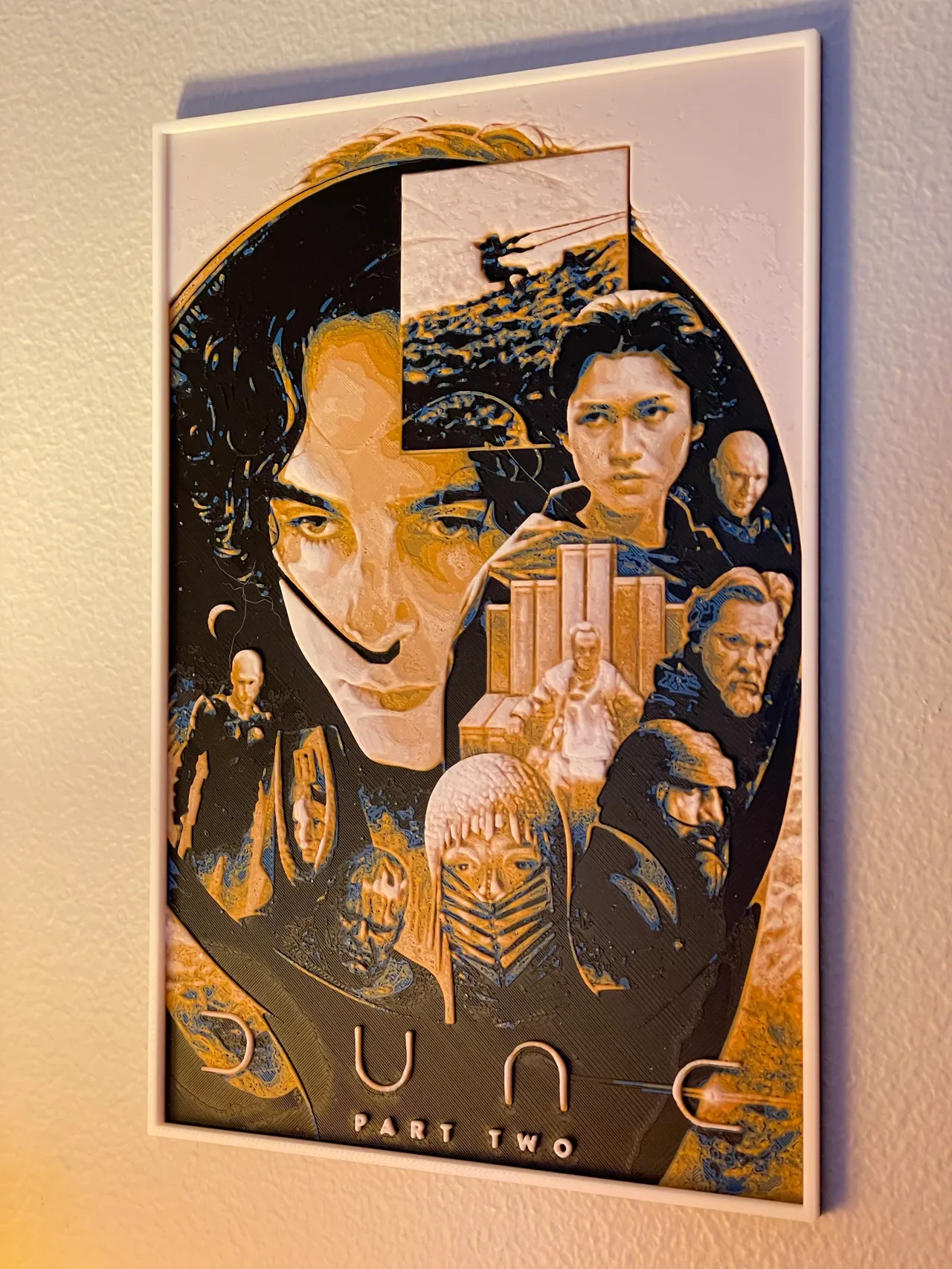 Dune: Part Two (2024) Hueforge Movie Poster view 2
