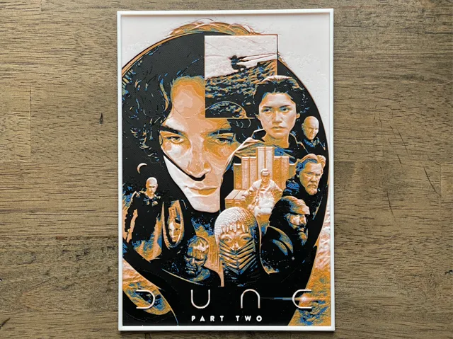 Dune: Part Two (2024) Hueforge Movie Poster
