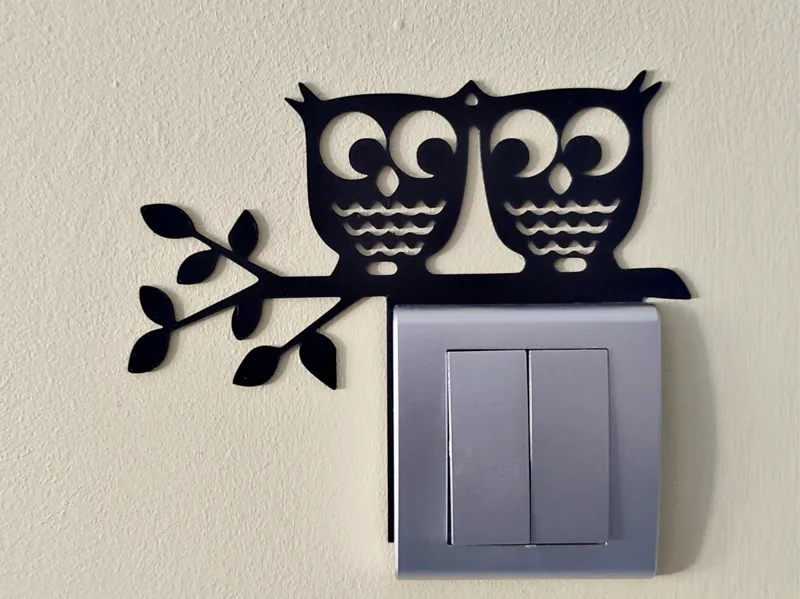 Light Switch Decoration – Owl 1