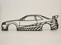 Décoration murale Nissan R34 GT-R de Brian - Fast & Furious — photo 2