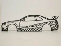 Décoration murale Nissan R34 GT-R de Brian - Fast & Furious — photo 1