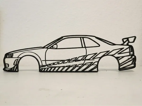 Décoration murale Nissan R34 GT-R de Brian - Fast & Furious