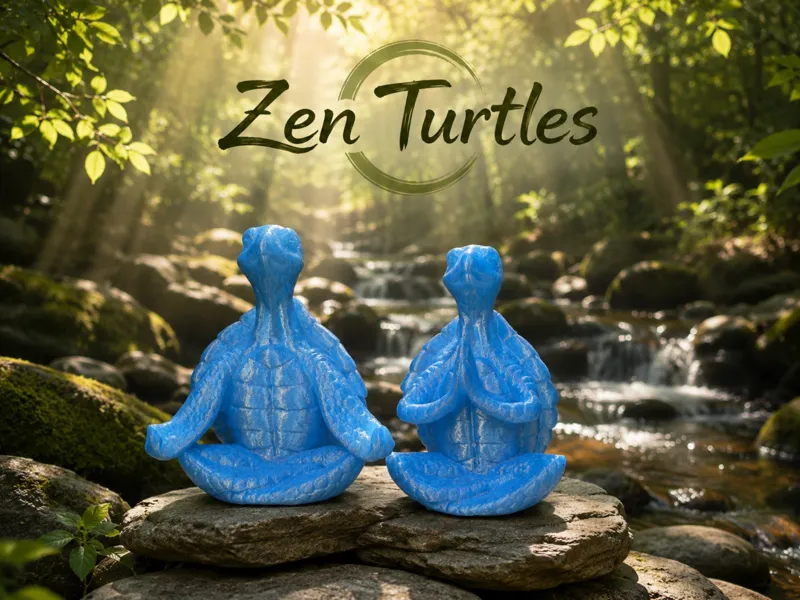 Zen Turtles – Peaceful Meditation Turtle Duo
