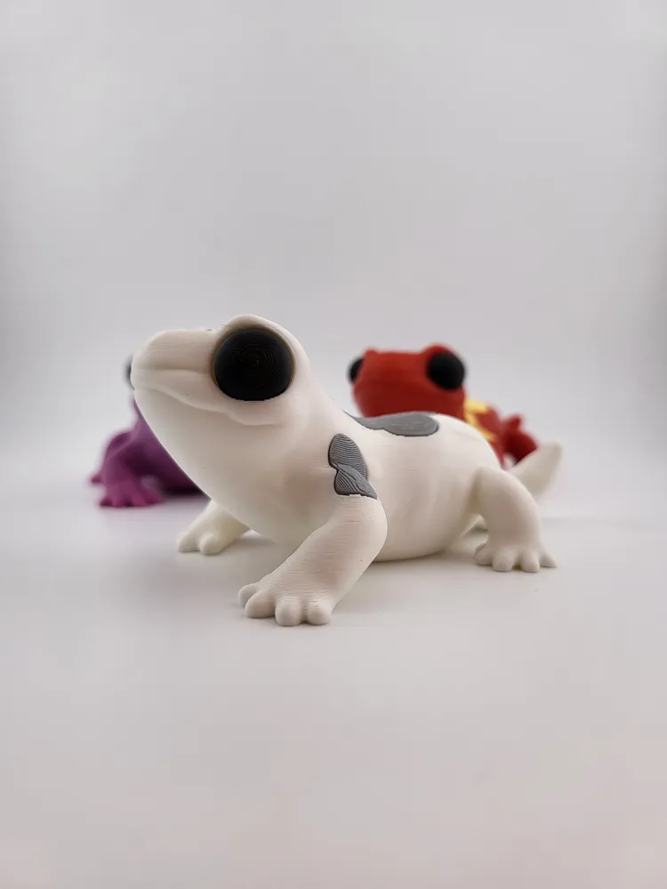 Kawaii cute Gecko Lizard Toy Stylized no ams - Free 3D Print Model ...