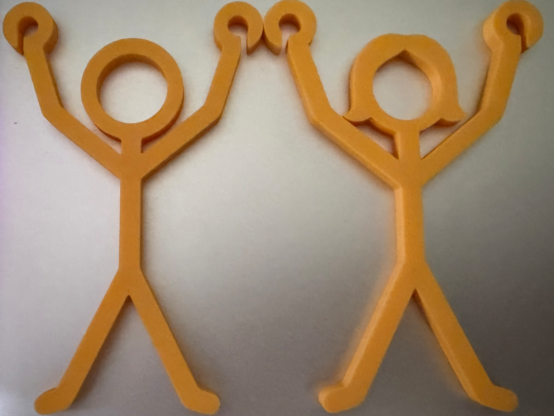 Parachute Stickman & Stickwoman