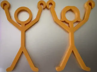 Parachute Stickman & Stickwoman