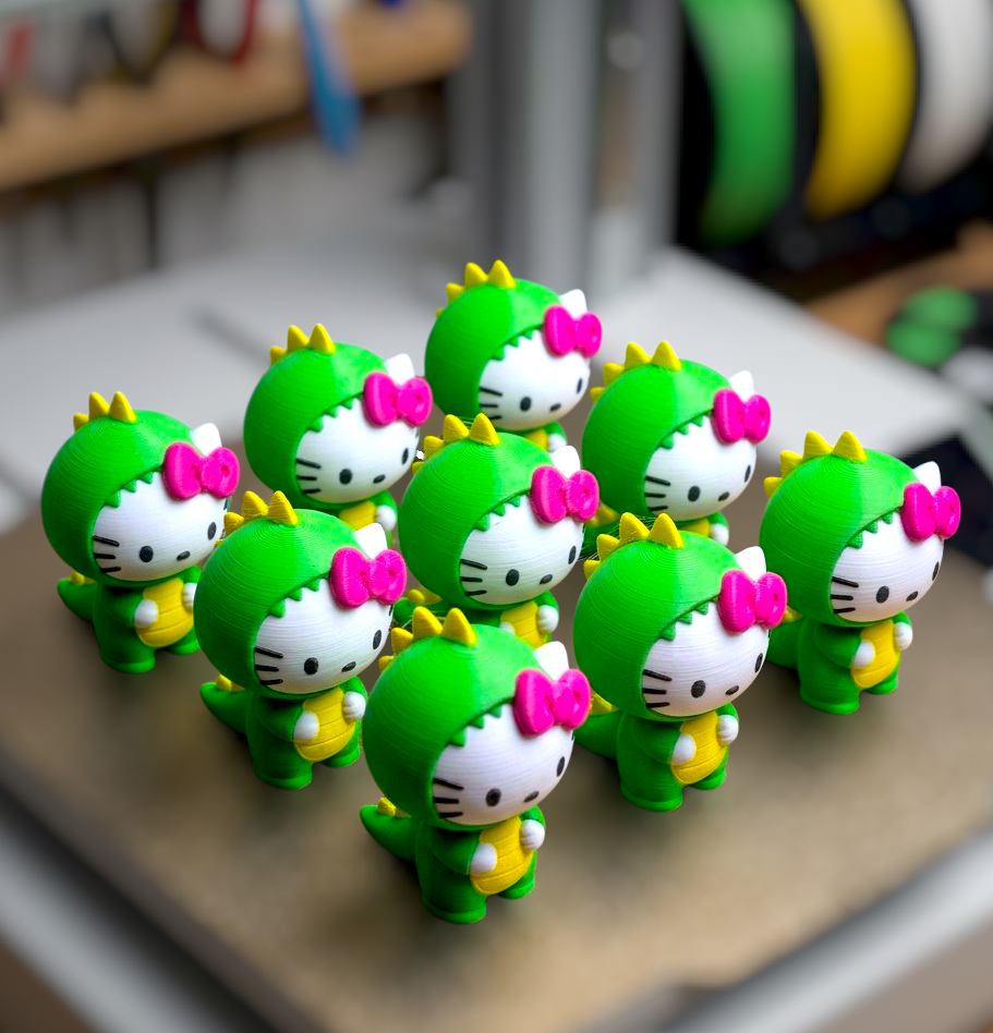 Miniatura 2 do modelo 3D Dinosaur Kitty