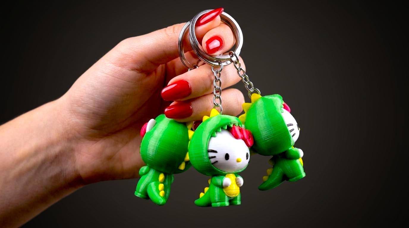 Miniatura 3 do modelo 3D Dinosaur Kitty