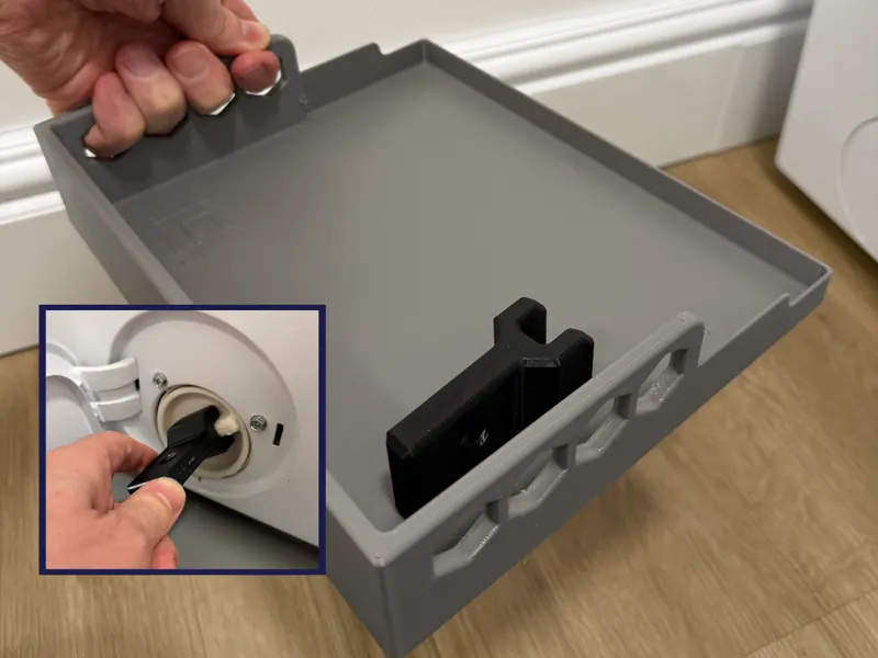 Washing Machine Draining Tray and Key