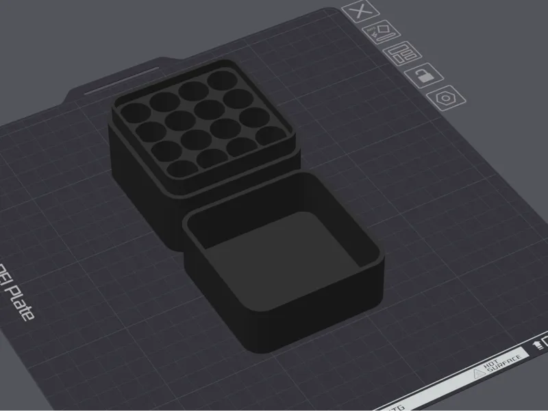 AA Battery Storage Box