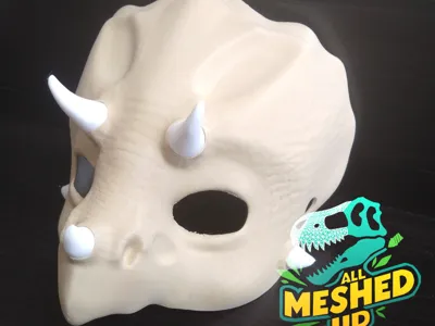 Triceratops Party Masks
