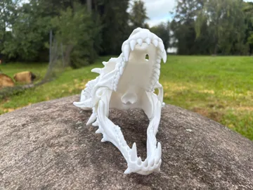 Adorno temático: DRAGON SKULL- MOVABLE JAW — vista de referencia 3