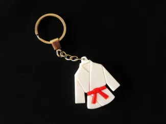 Dobok Gi Uniforme con Cinturón para llavero