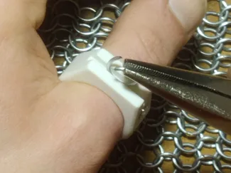 Jump rings opener ring for chaimaille v2