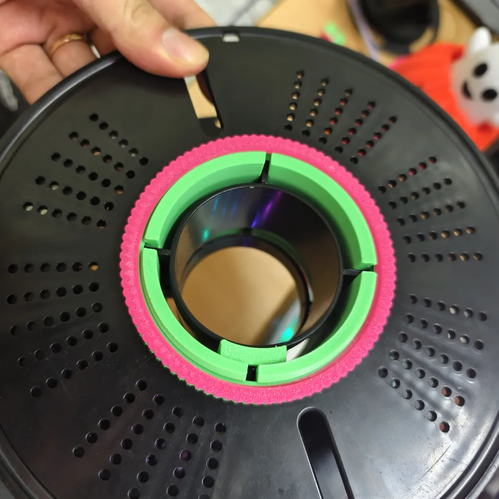 Universal Design Learning Model Universal 4-Hole Filament Spool Core Connector - Free 3D Print Model ...